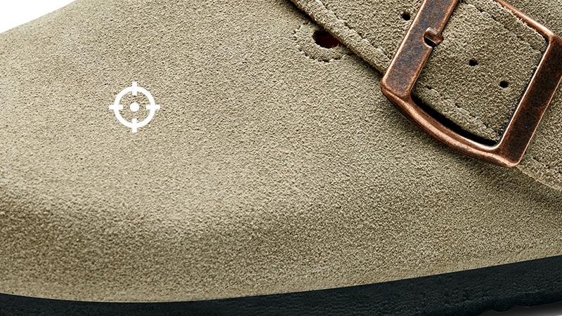 [Half Size Up!!!]Trary Women Genuine Leather Round Toe Cork Footbed Clogs Potato Shoes with Arch Support Adjustable Buckle Clogs Non-Slip Slippers Retro Fashion Walking Shoes