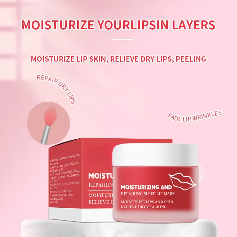 Sleeping Lip Mask Cream For Night Lip Care, Moisturizing Soft Lip Balm Hydrate Dry Lips