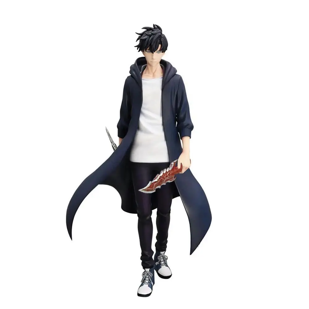 Anime Sung Jin Woo Figure Sung Jin Woo standing action Figures Doll PVC boy  Model Toy Adult Ornament Collection Statue Gift21cm