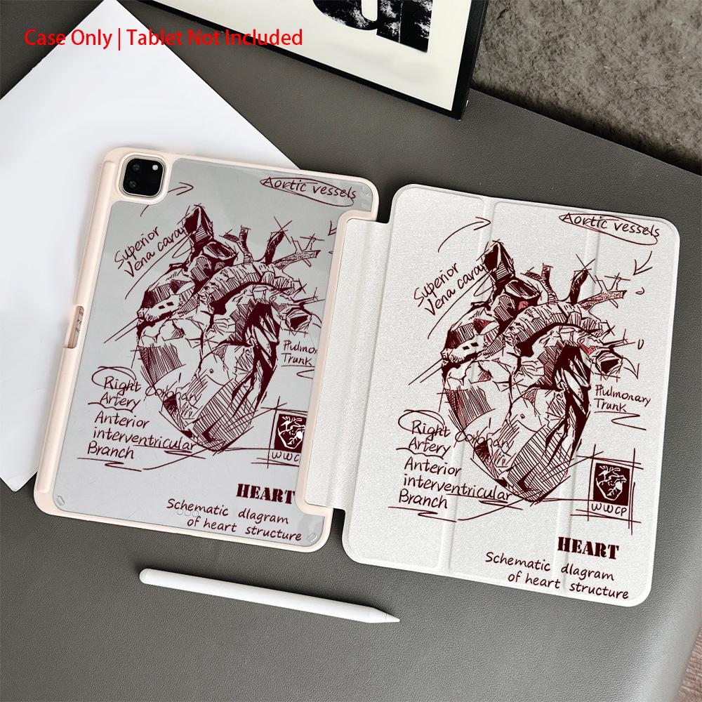 1 Piece Protective Folio Tablet Case with Pen Holder compatible with iPad 10.9/Pro11/10th/iPad7/8/iPad Air 4/5/iPad Pro/iPad Air 13(M3 2025)/iPad Air 11(M3 2025)/iPad Air 11(M3 2025)/iPad 11(A16 2025), Auto Sleep/Wake Function/Stylish Tablet Accessories