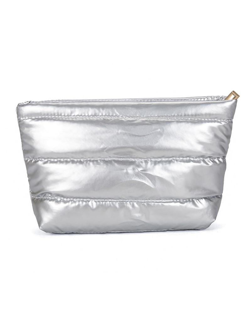 Retro leopard print design fashion cotton-padded makeup bag, Vintage vanity bag, small-scale pleated design casual simple versatile handbag, lightweight small change purse, and fashionable, suitable for daily commuting, shopping and travel, etc.