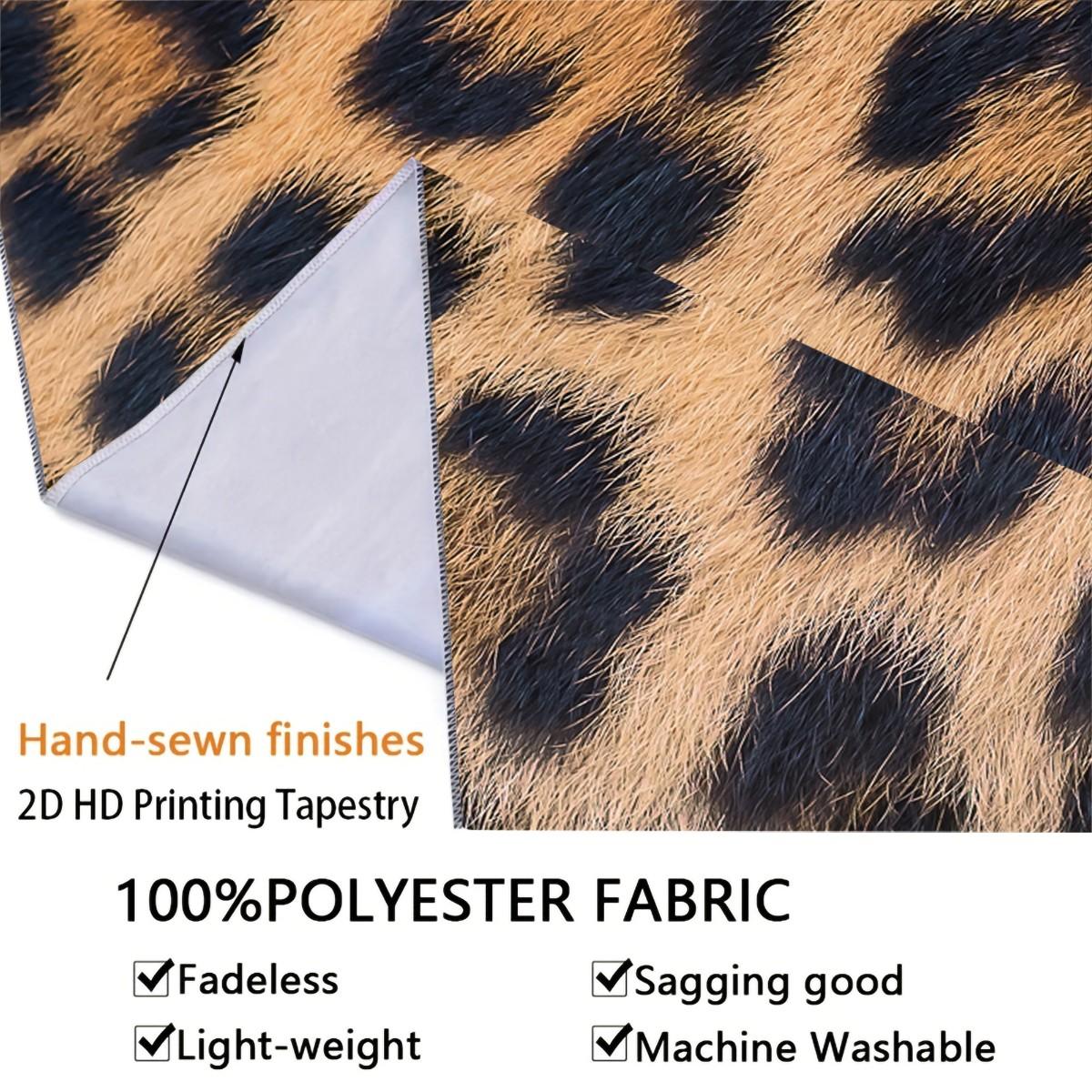 Leopard Print Tapestry, Cheetah Decor Wall Hanging, Luxury Animal Print Tapestries, Soft Wall Blanket, Wild Backdrop Decor for Bedroom, Dorm & Living Room,Modern Abstract Pattern for Kid Boy Men