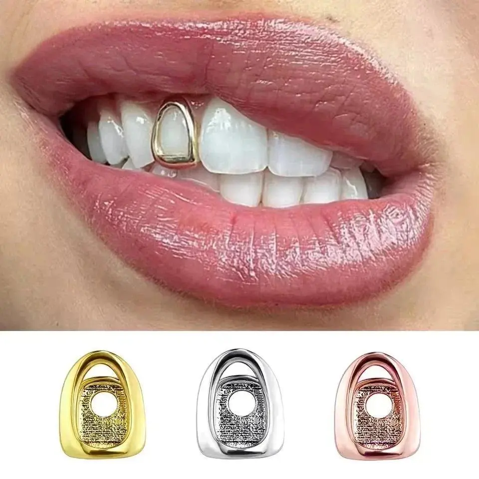Hip Hop Hollow Star Tooth Grillz Dental Grills Jewelry Cosplay Fangs Teeth Caps for Women And Men