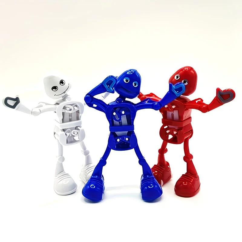 1pc Realistic Dancing Robot, Wind-Up Spring Design, Funny Split Pose, Fun Swinging Ornament, Creative Holiday Gift