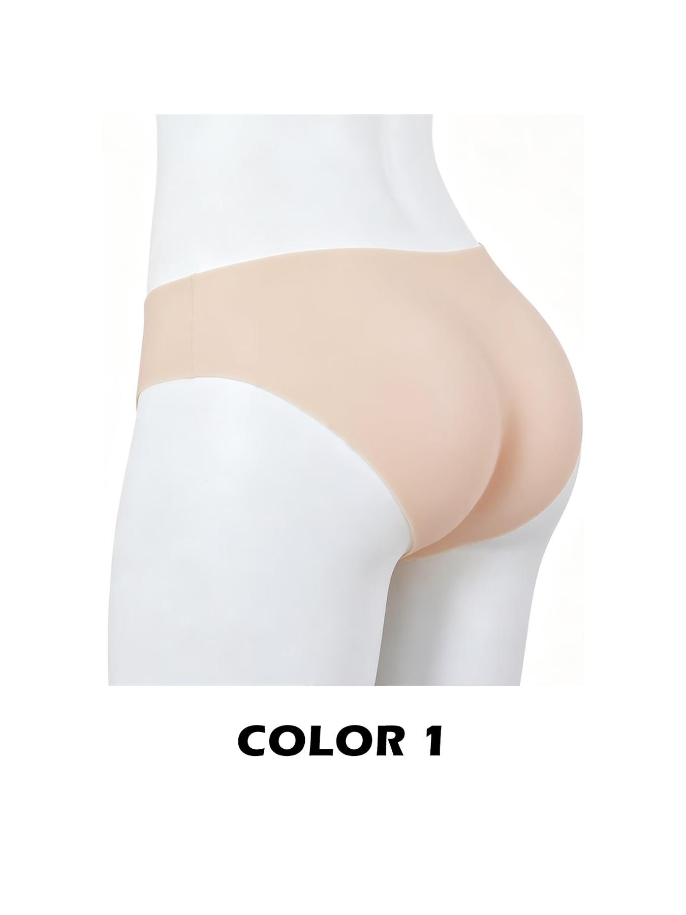 Womens No Seam Silicone Butt Lifting Panties Body Shaper Thickened Hip Enhancer for S Shape Body Confidence