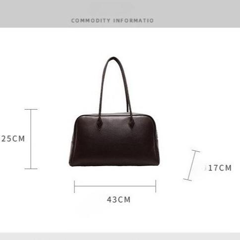 Women's Lychee Grain PU Leather/Nylon Pillow Tote Bag - Preppy Plaid/Plain, Chic Elegant Retro Large-Capacity Soft Shoulder Handbag with Adjustable Strap, Casual Wear Daily Shopping Use, Women's Gift