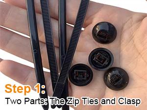 Nylon Universal Cable Tie Buckle, Zip Ties Heavy Duty with Pin & Button Design, Car Daily Repair, Applicable Toengine Lower Guard Plates, Fender Linings, Fenders, Trunkclips