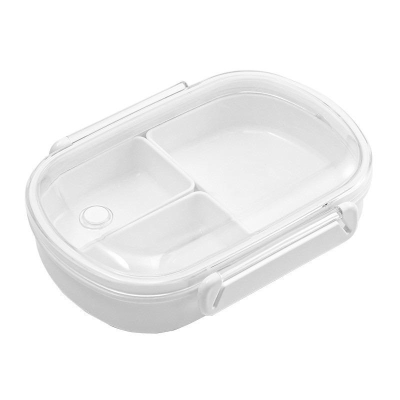 Microwave Safe Lunch Box with Containers for Kids 3 Compartments Portable Bento Box Leakproof Lunch Container for School Office Snack Storage Food Storage Container Storage Lunch Boxes