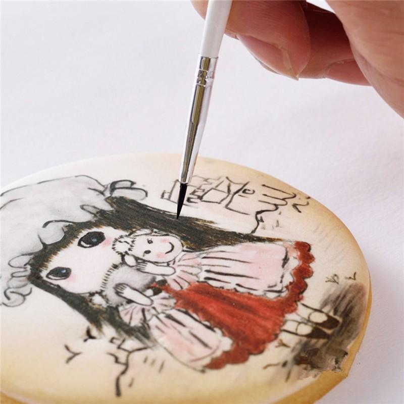 1 set/ 15pcs Cake Decorating Brushes Cake Painting Brushes Food Paint Brush Multiple Function Fondant Brush Cookie Brushes DIY Tool Set Cake Decorating Painting Tool Icing Pastry Brush for Baking Pastry Decorating Tools