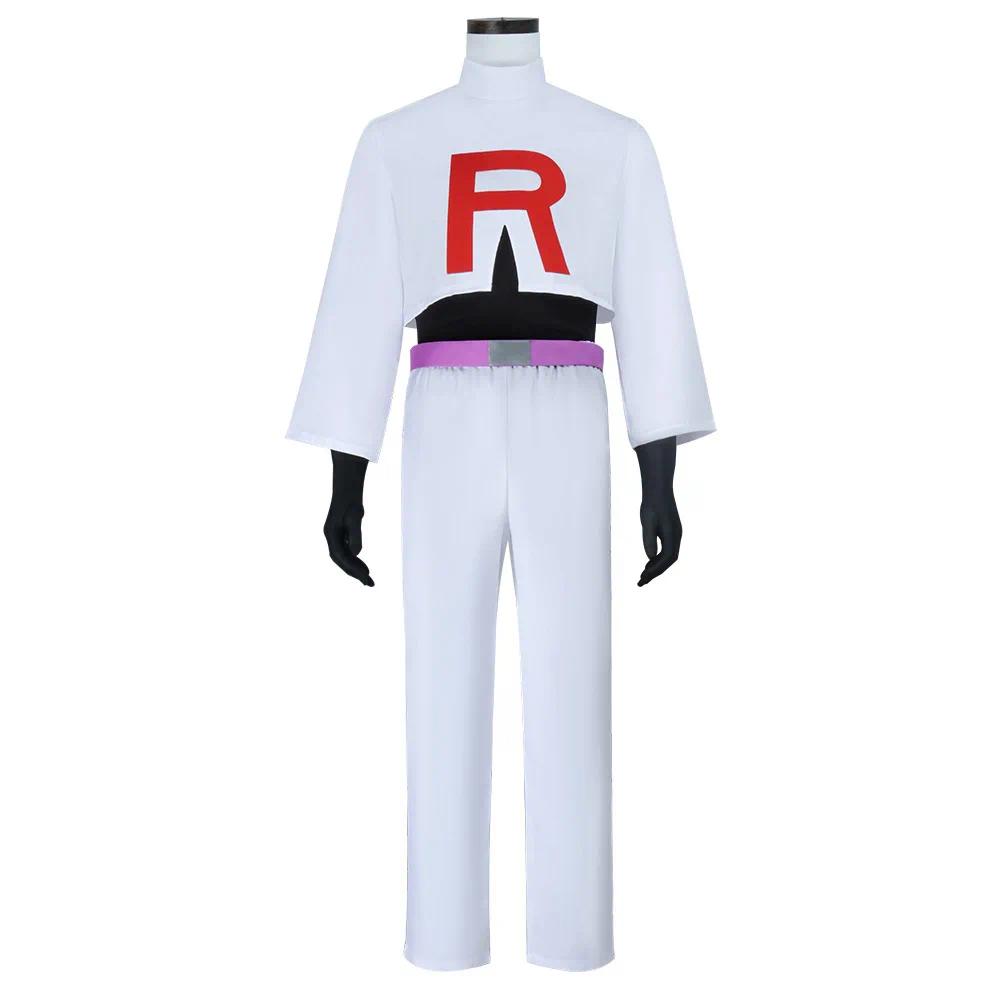 Anime Jessie and James Cosplay Costume Team Rocket Jessie Musashi James Kojirou Halloween Cosplay Costume Full Set Women Men