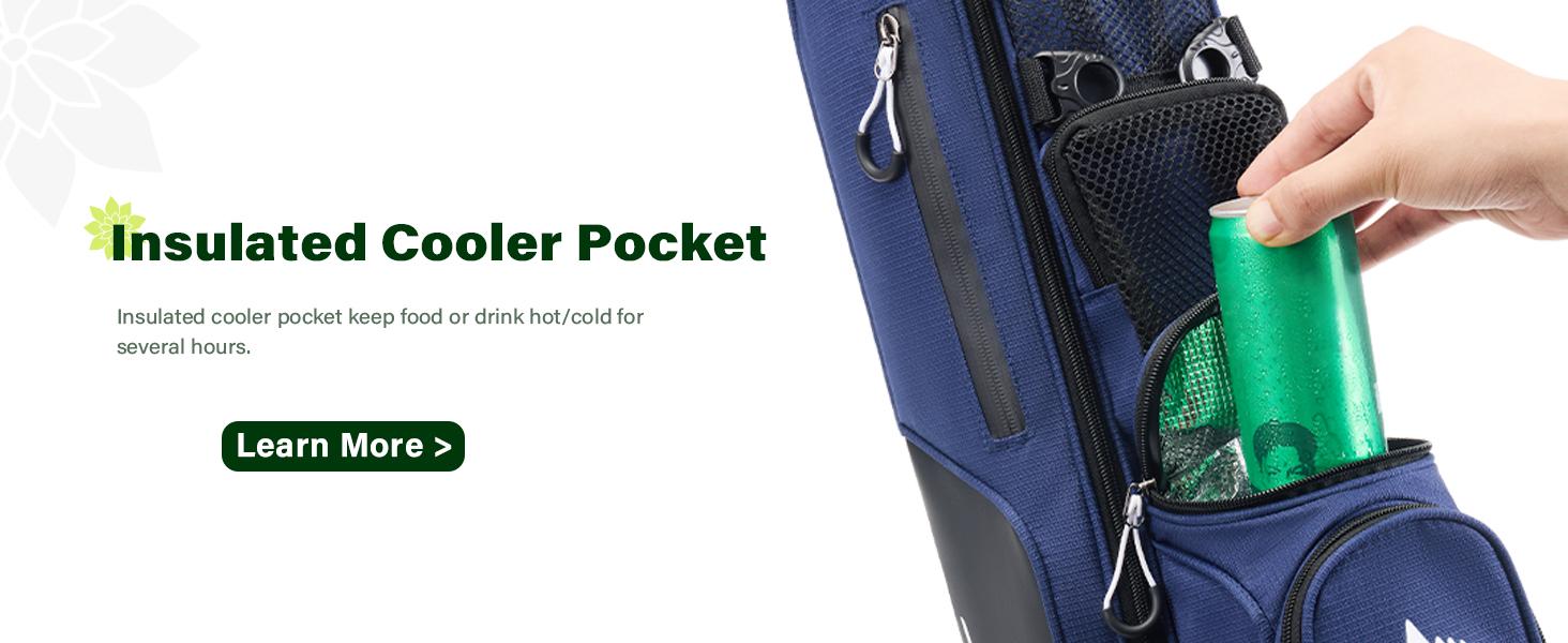 UNIHIMAL Par 3 Golf Lightweight Stand Carry Bag PRO with Dual Shoulder Straps –Pitch n Putt Golf Bag Easy to Carry and Durable for The Driving Range, and Executive Courses – 31.5 inches Tall