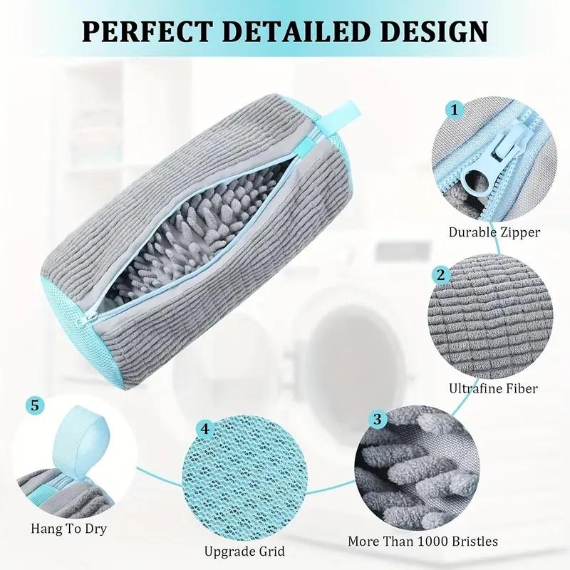 Shoe Washing Bag, Shoe Bag for Washing Machine, 2 Counts Reusable Shoe Laundry Bags for Sneakers, Shoe Protector Bags for All Types of Shoes, Mesh Laundry Bag, Laundry Tools & Accessories, Laundry Organizer, Laundry Products, Removable Washing Bags