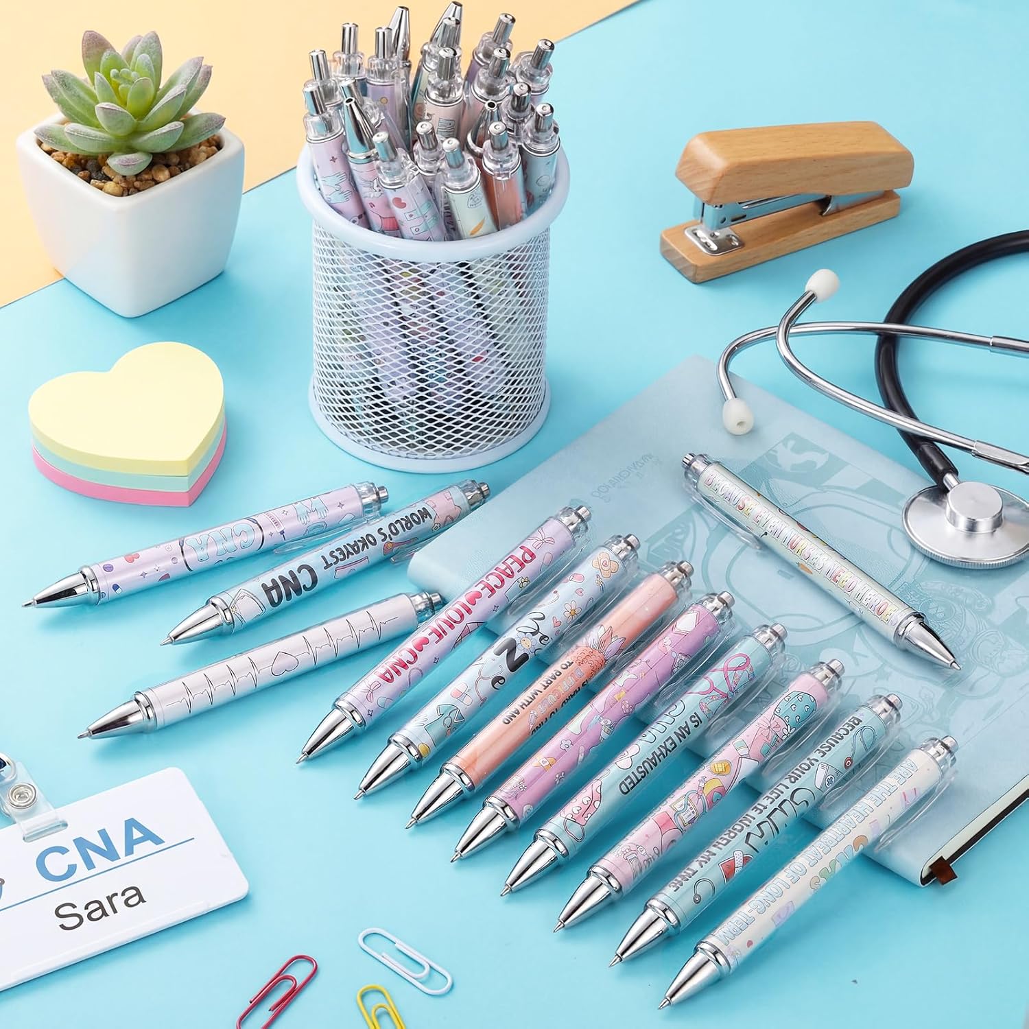 36 count Nurse Week Essentials CNA Week Gifts Bulk Certified  Assistant Appreciation Gifts Ballpoint Pens for Women Men Black Ink Pens for CNA RN  Student Graduation Office