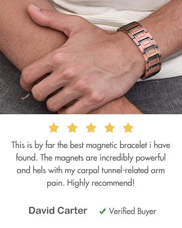 Pure Copper Magnetic Bracelets for Men - Fashion Costume Jewelry Accessory Gift exquisite birthday jewelry gift woman unique cute lucky thoughtful wear daily perfect wellness stylish friendship blue