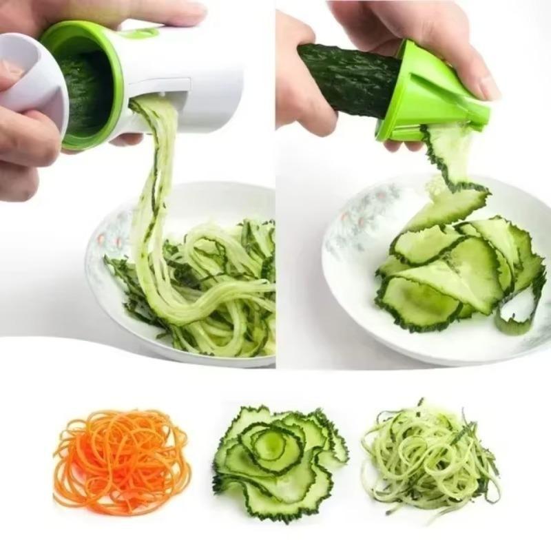 1pc The new kitchen multifunctional slicer spiral funnel slicer rotary slicer vegetable slicer vegetable slicer and vegetable cutting tool are simple and easy to use