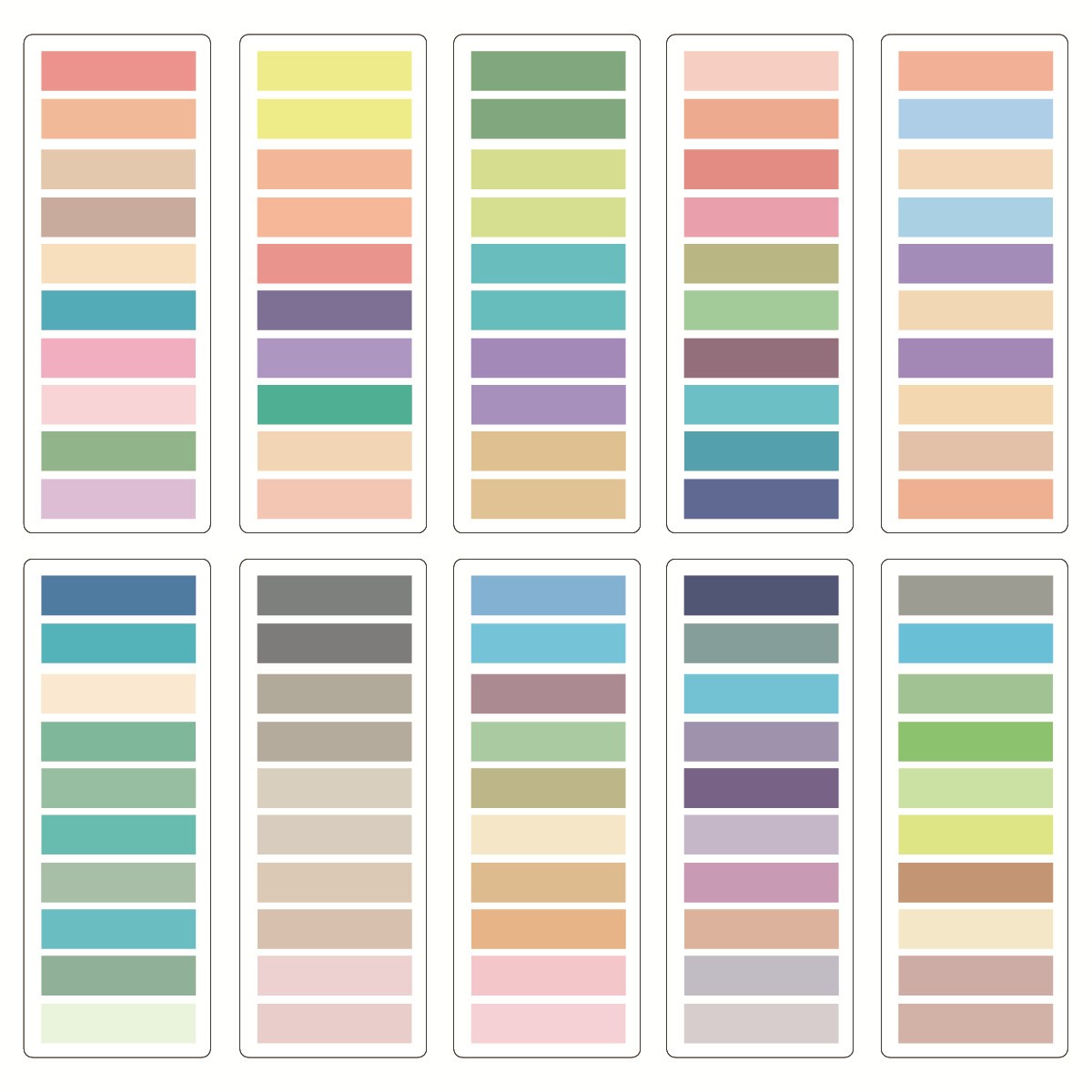 6pcs Colorful Adhesive Sticky Note, Page Markers Sticky Index Tabs, Writable Tabs Stickers For Book Markers, Sticky Labels