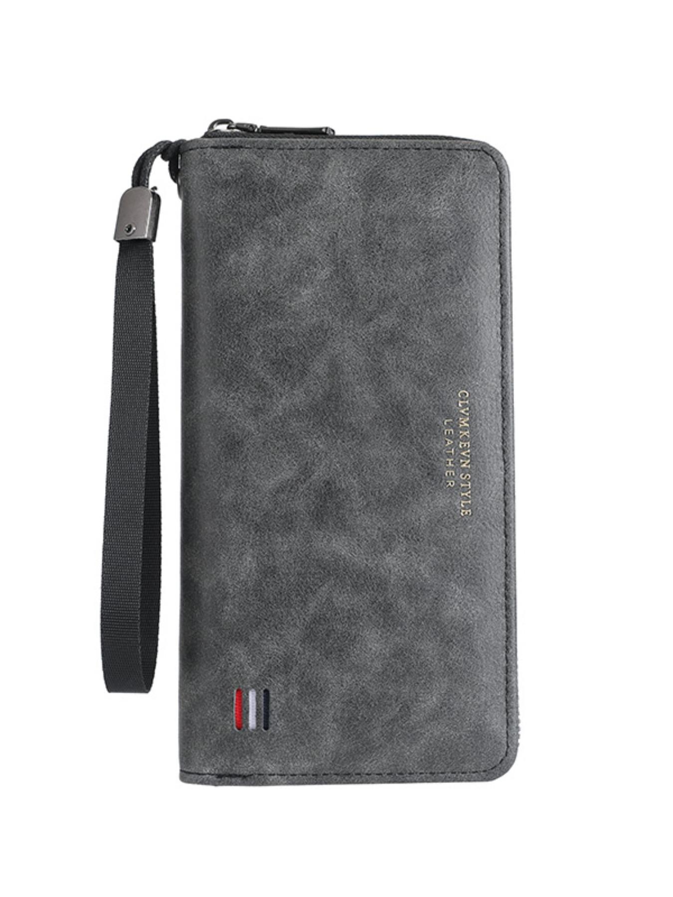 Men's Business Solid Color Long Wallet, Fashionable Zipper Wallet for Daily Used, Casual Trendy Versatile High-quality Daily Wallet, Business Wallets