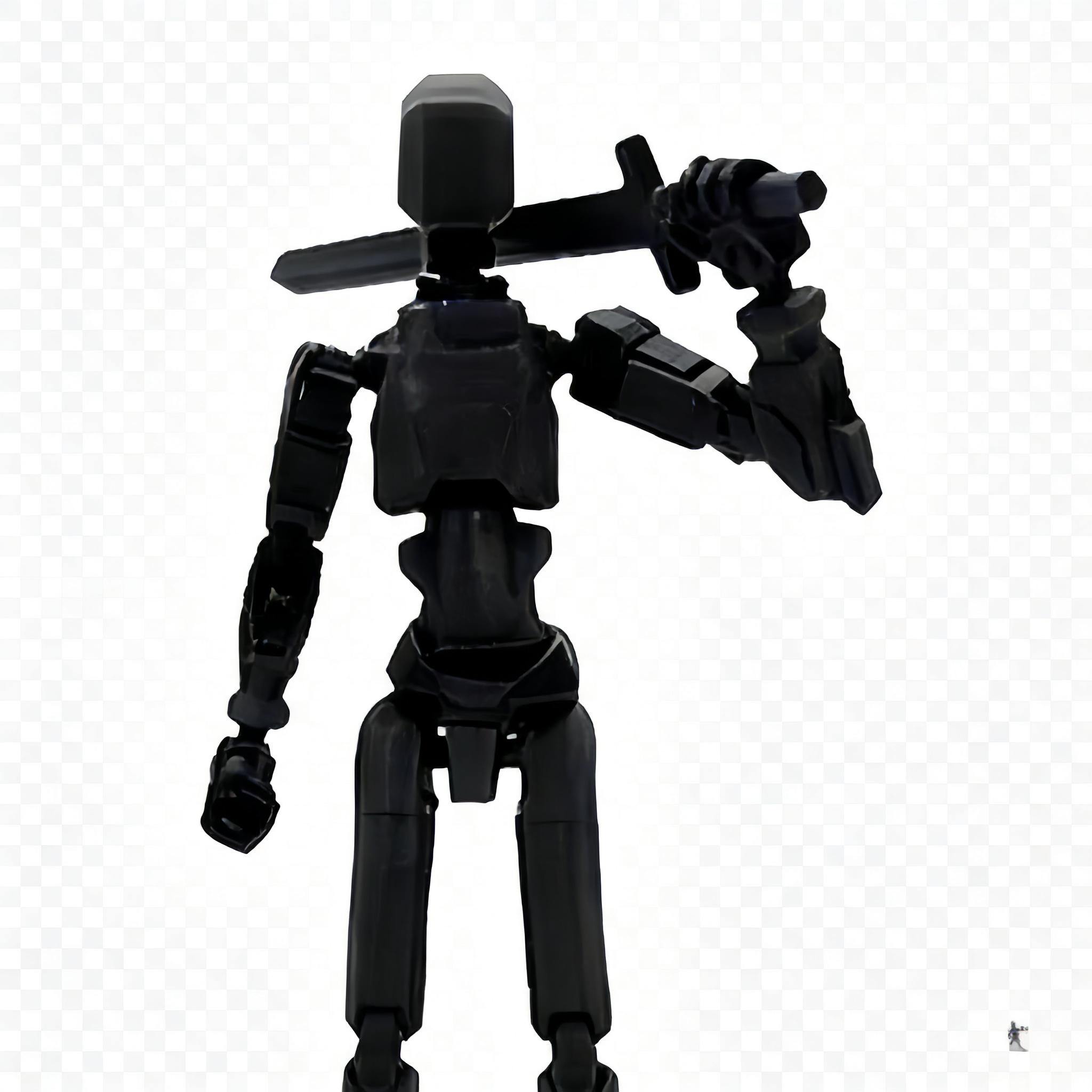 Lucky 13 Action Figure with Weapon Accessories, Desktop Decor, Stress Relief Toy for Kids and Adults, Model C1