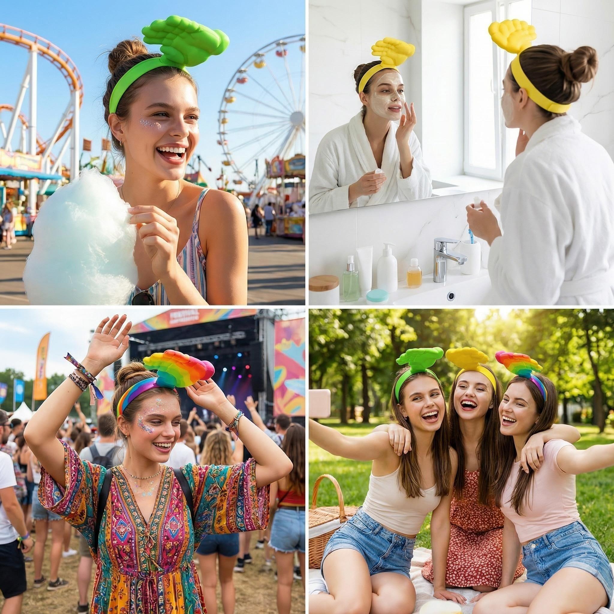 Funny Hand Sun Visor, Novelty Sun Hat, Unique Headband Design, Perfect for Fun Outdoors Activities, Stand Out with This Quirky Accessory!