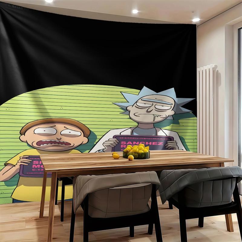 Rick And Morty Patterned Tapestries, Fashionable Room Flags, Unique Wall Art In The Living Room And Bedroom, Very Special Gifts Rick And Morty Patterned Tapestries, Fashionable Room Flags, Unique Wall Art In The Living Room And Bedroom, Very Special Gifts
