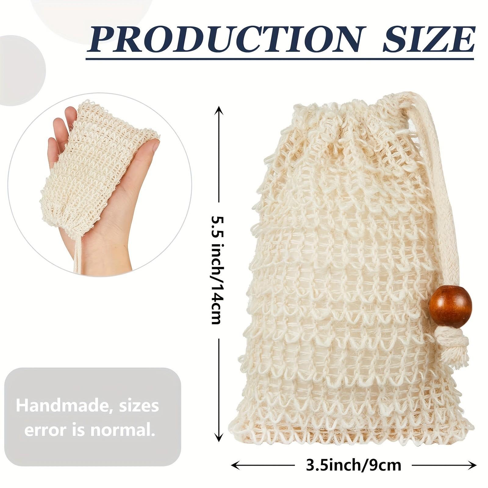 10/5/3/1PC Soap Foaming Net – Rich, Luxurious Lather | Soft, Reusable, Hanging Soap Pouch for Face & Body | Natural Sisal Exfoliating Shower Bag | Gentle for Sensitive Skin | Perfect for Home Spa & Travel Gifts | Exfoliating Bath Tool