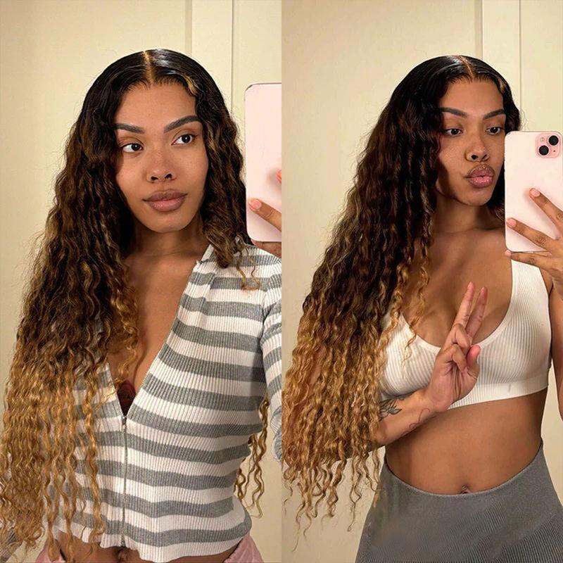 [26‘’Deep Wave=$135] CheetahBeauty 200% Density 99J Burgundy/Natural Black/T1B/4/27/FB30 Highlight Deep Wave Human Hair Wig 13x6 HD Transparent Lace Front Remy Hair Wigs Pre Plucked Brazilian Deep Wave Human Hair Wig For Women #TikTokShopHolidayHaul