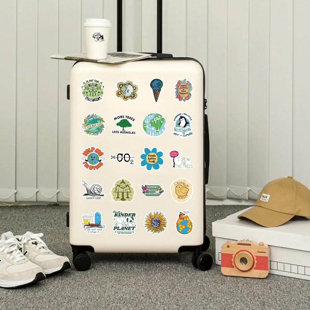 50 Pcs Waterproof Graffiti Stickers Set, DIY Decorative Decals for Water Bottles Laptops Phone Cases Suitcases Refrigerators Skateboards Notebooks