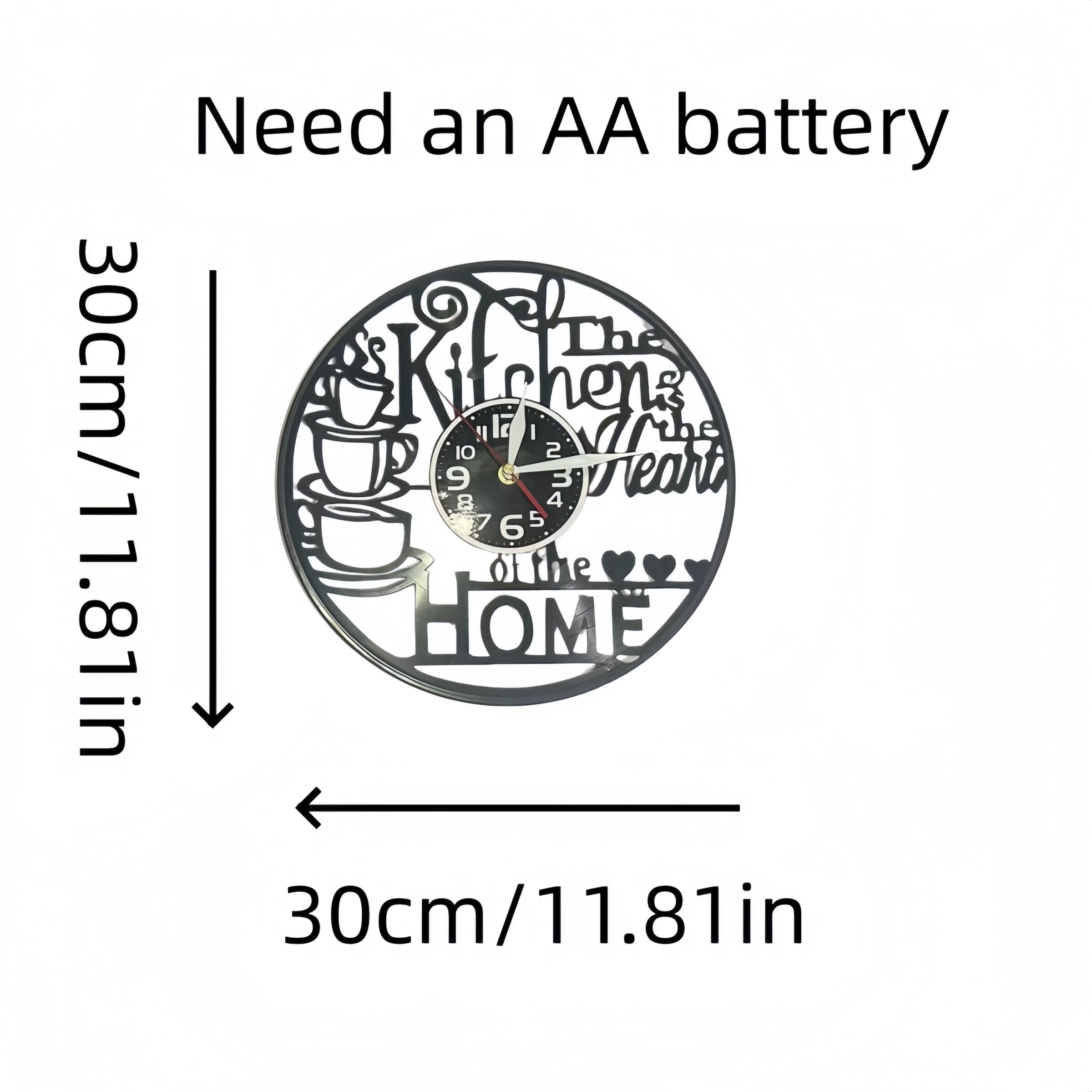 Coffee Cup LED Wall Clock, Stackable Coffee Cups with Steam Lines, Precision Timekeeping, Atmosphere Art Decor, Ideal for Coffee Lovers, Home Decor