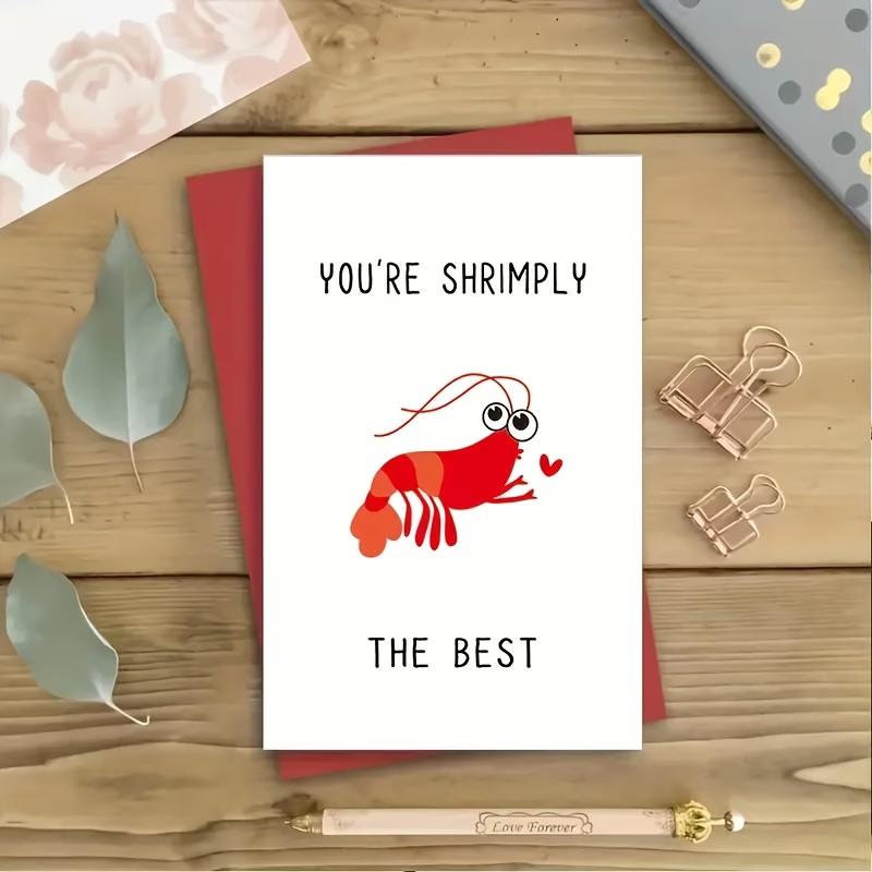 Charming Lobster Greeting Card with Envelope, Perfect for Birthdays and Special Occasions, Fun Gift for All Ages