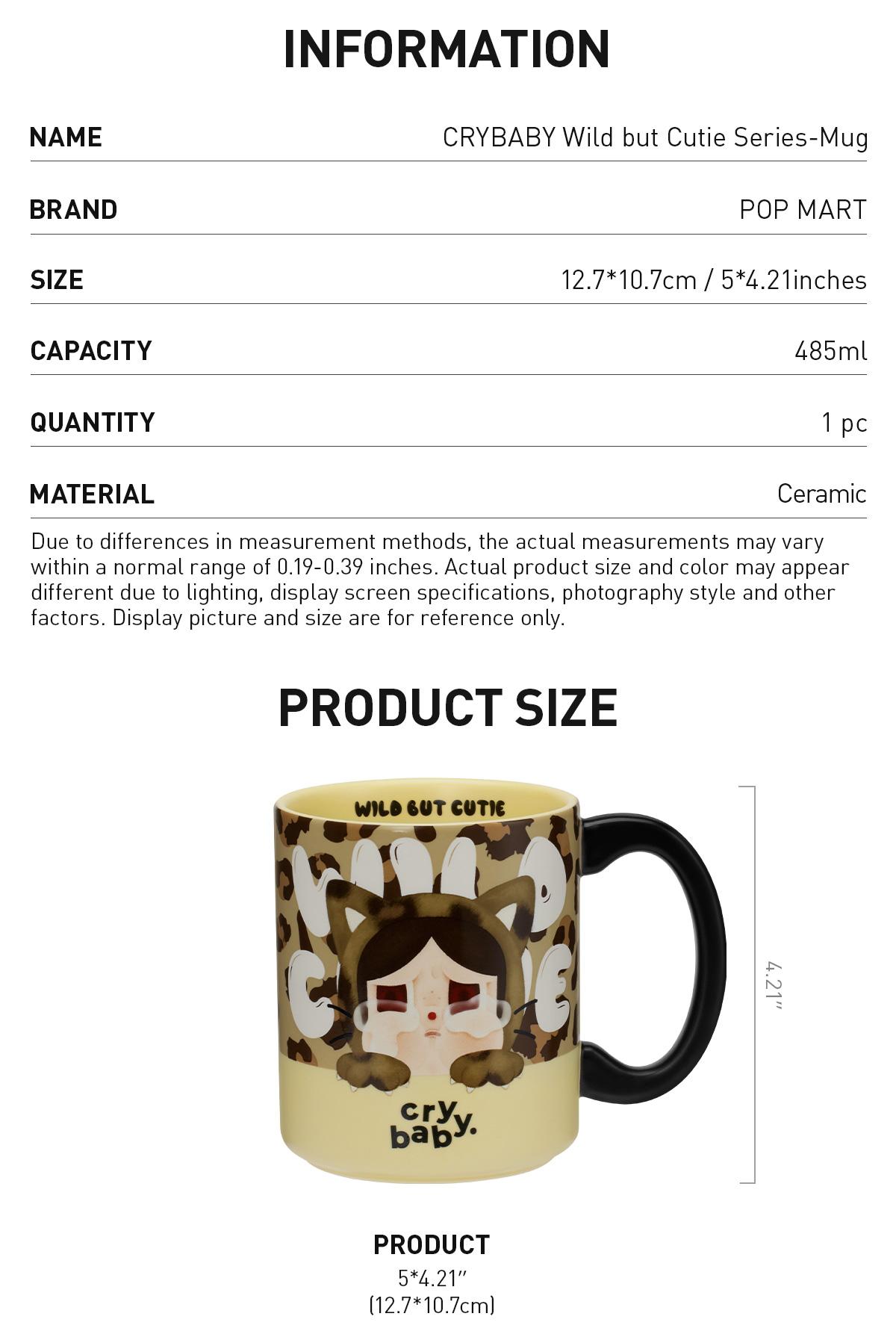 POP MART CRYBABY Wild but Cutie Series-Mug Cup