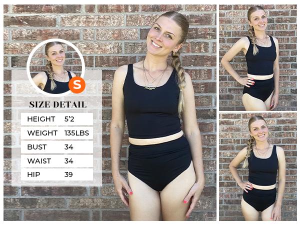 Tempt Me Women Two Piece Tankini Swimsuits - Crop Swim Top with High Waisted Bottom Tummy Control Bathing Suits Swimwear Tempt Me Women Two Piece Tankini Swimsuits - Crop Swim Top with High Waisted Bottom Tummy Control Bathing Suits Swimwear
