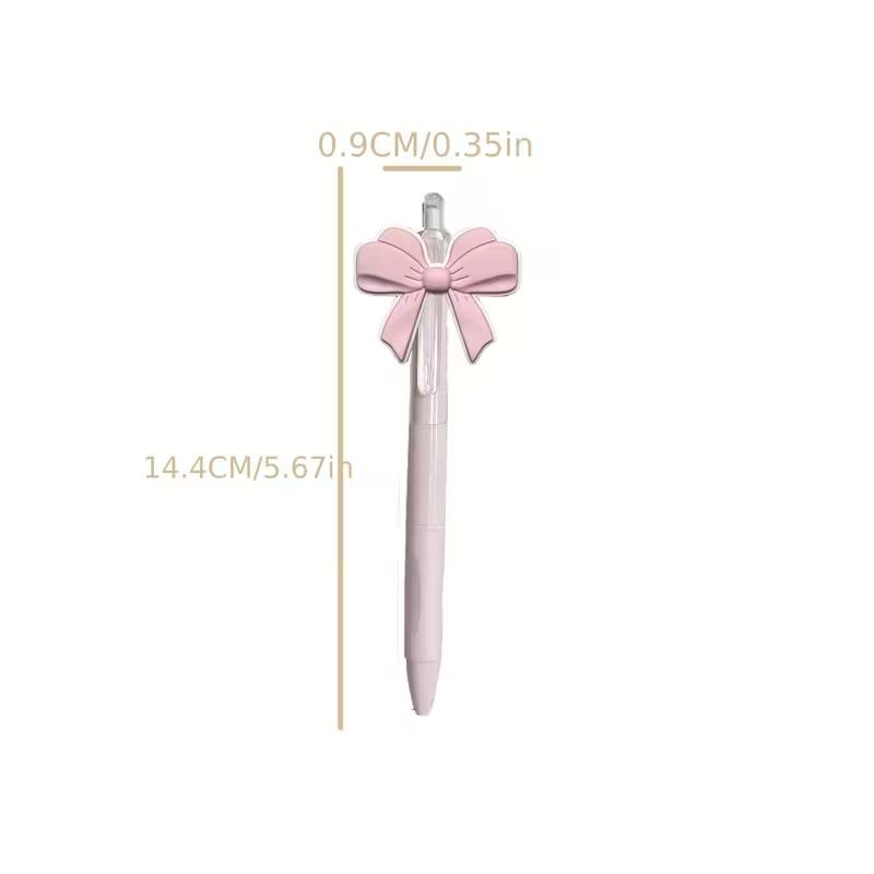 10pcs Bowknot Party Ballpoint Pens, Cute Design, Stylish Retractable Pens, Ideal for Party Favors and Gift Bags