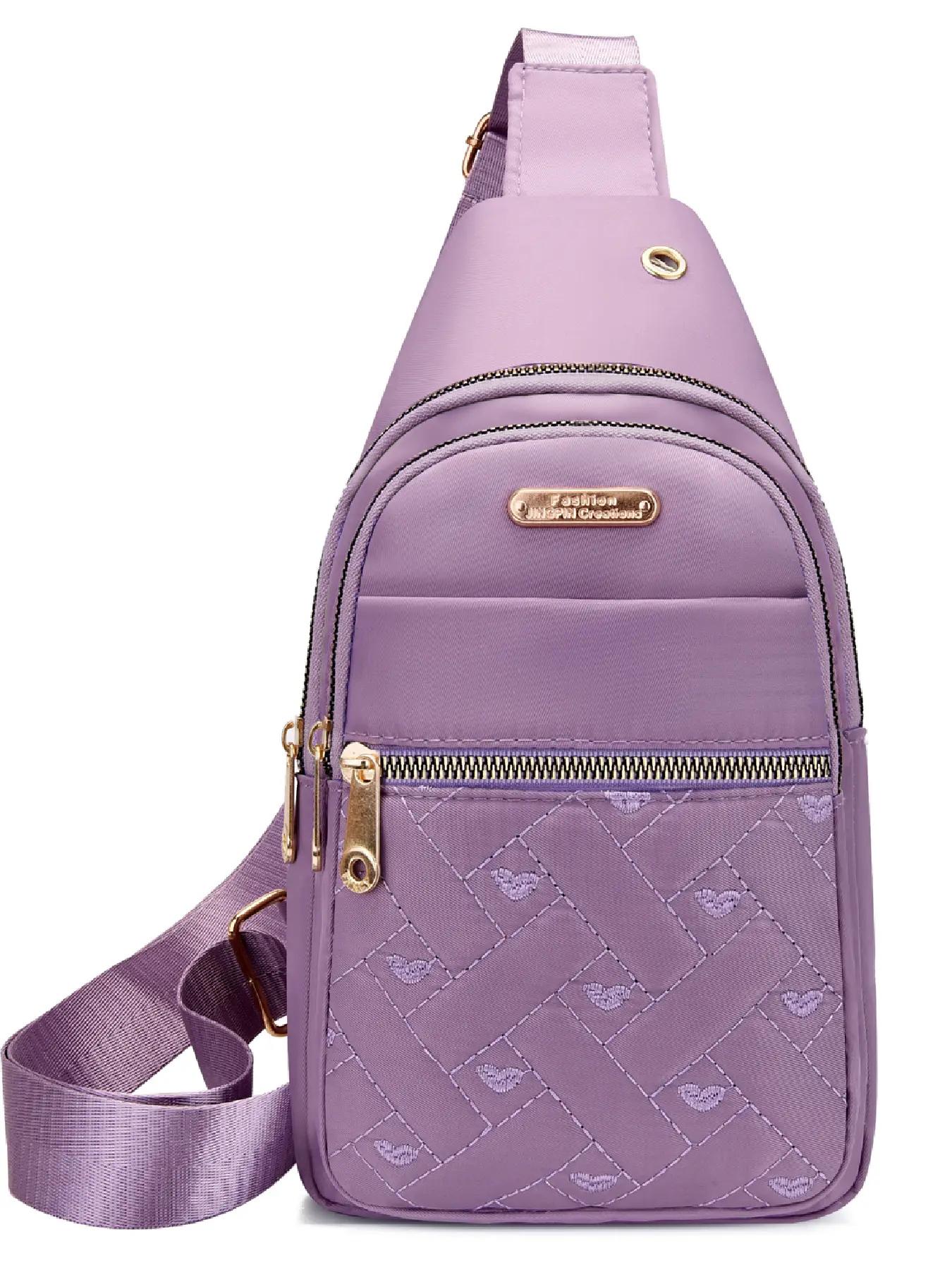 Quilted Texture Zipper Fanny Pack, Casual Solid Color Chest Belt Bum Bag for Women, Trendy Versatile Daily Commuting Bag, Girl Fashionable Crossbody Bag