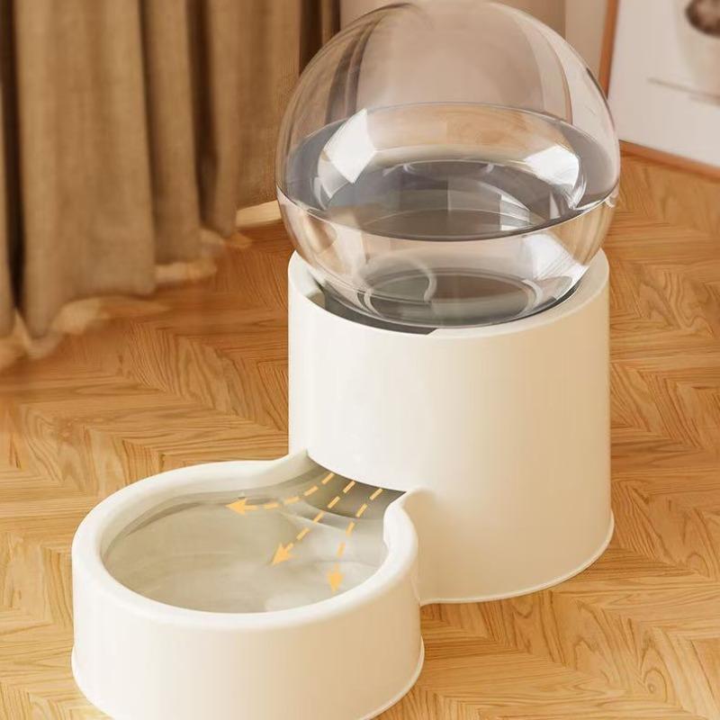 New Automatic Cat Feeder & Water Dispenser Large-Capacity Cat Bowl, Pet Food Storage Container Pet Watering Wonder