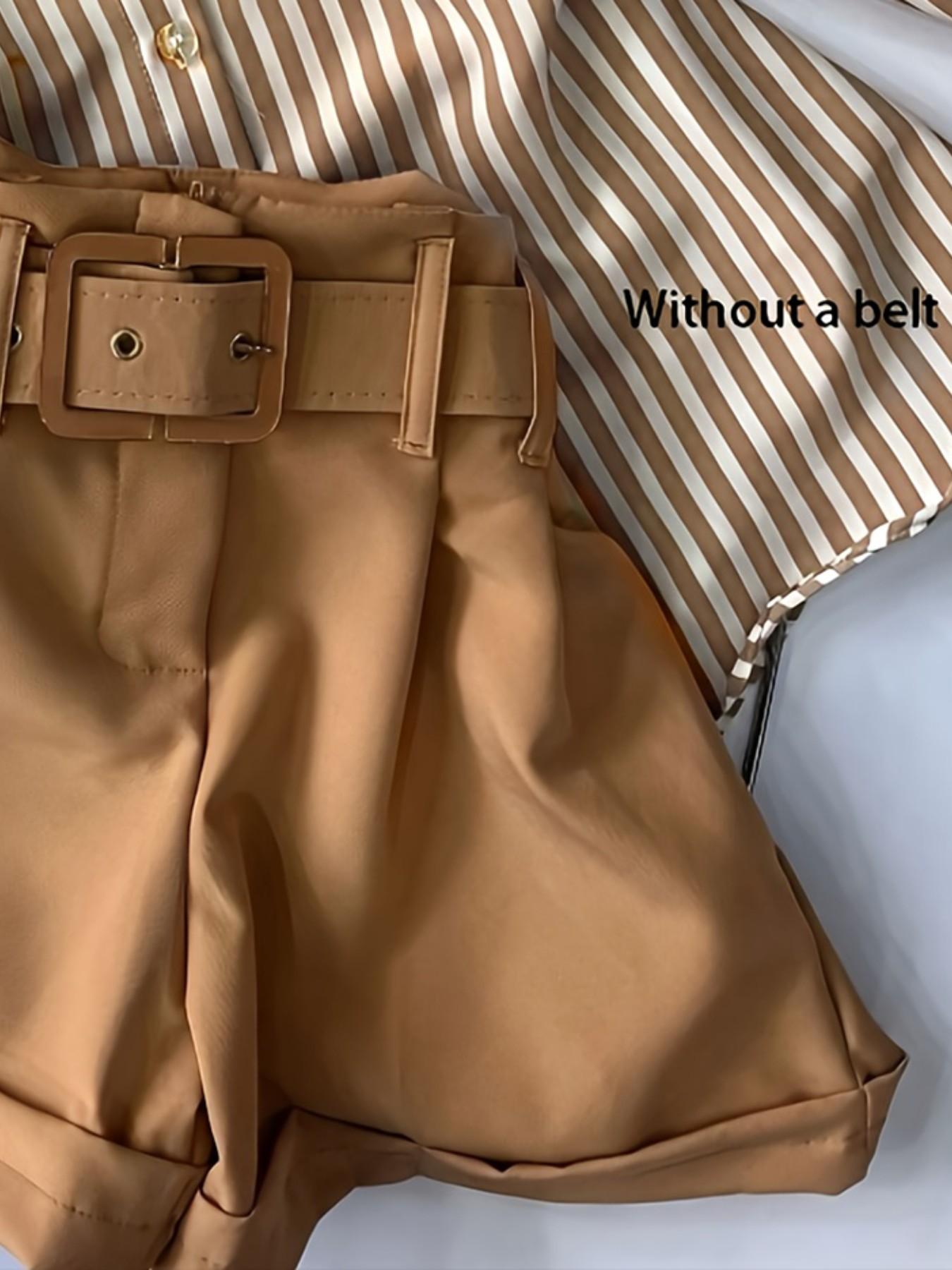 New Women's Casual Fashion Shirt Two-Piece Set Shorts, Stylish Ladies', Comfortable and Trendy, Perfect for Daily Wear