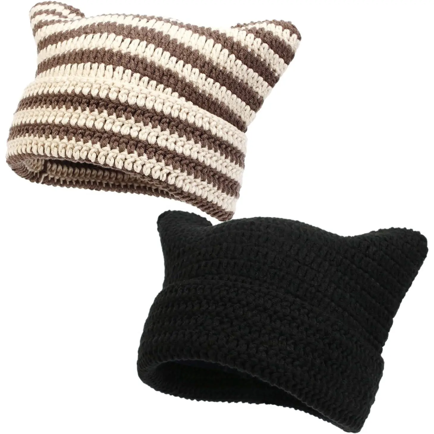 2pcs Black & Beige Coffee