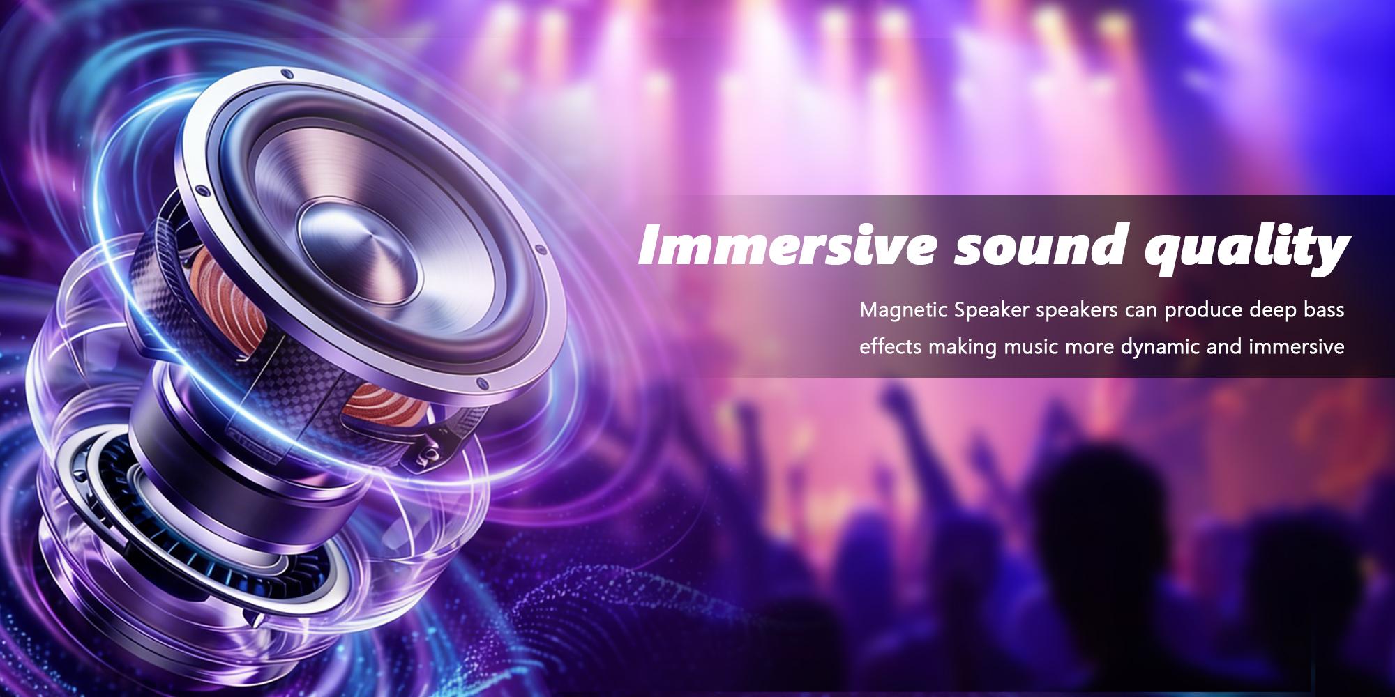 2-in-1 Magnetic Bluetooth Speaker,Mini Wireless Bluetooth Speaker,Phone Holder,Small/Portable/Multifunctional with RGB Lights & Strong Magnetic Strength,Travel & Gift Ideas