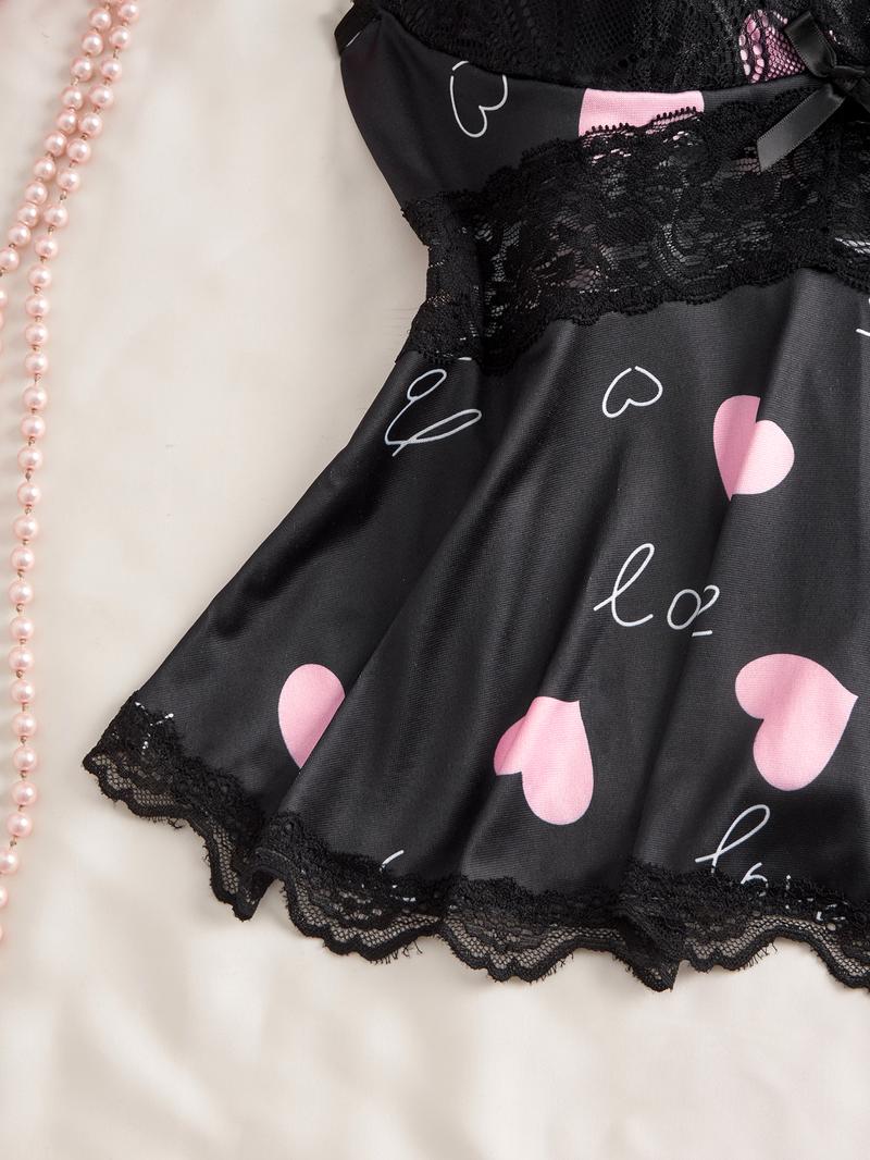 Women's Valentine's Day Pajama Set, Casual Comfortable Tank Top and Elastic Shorts, All-Season Sleepwear, Perfect Birthday Gift