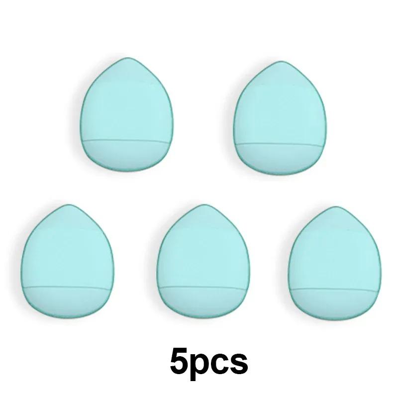 Creamy Makeup Sponge Set, Mini 5-Piece Portable Kit with Box, Finger Brush Sponges, Compact Storage Solution for Travel & Home Use