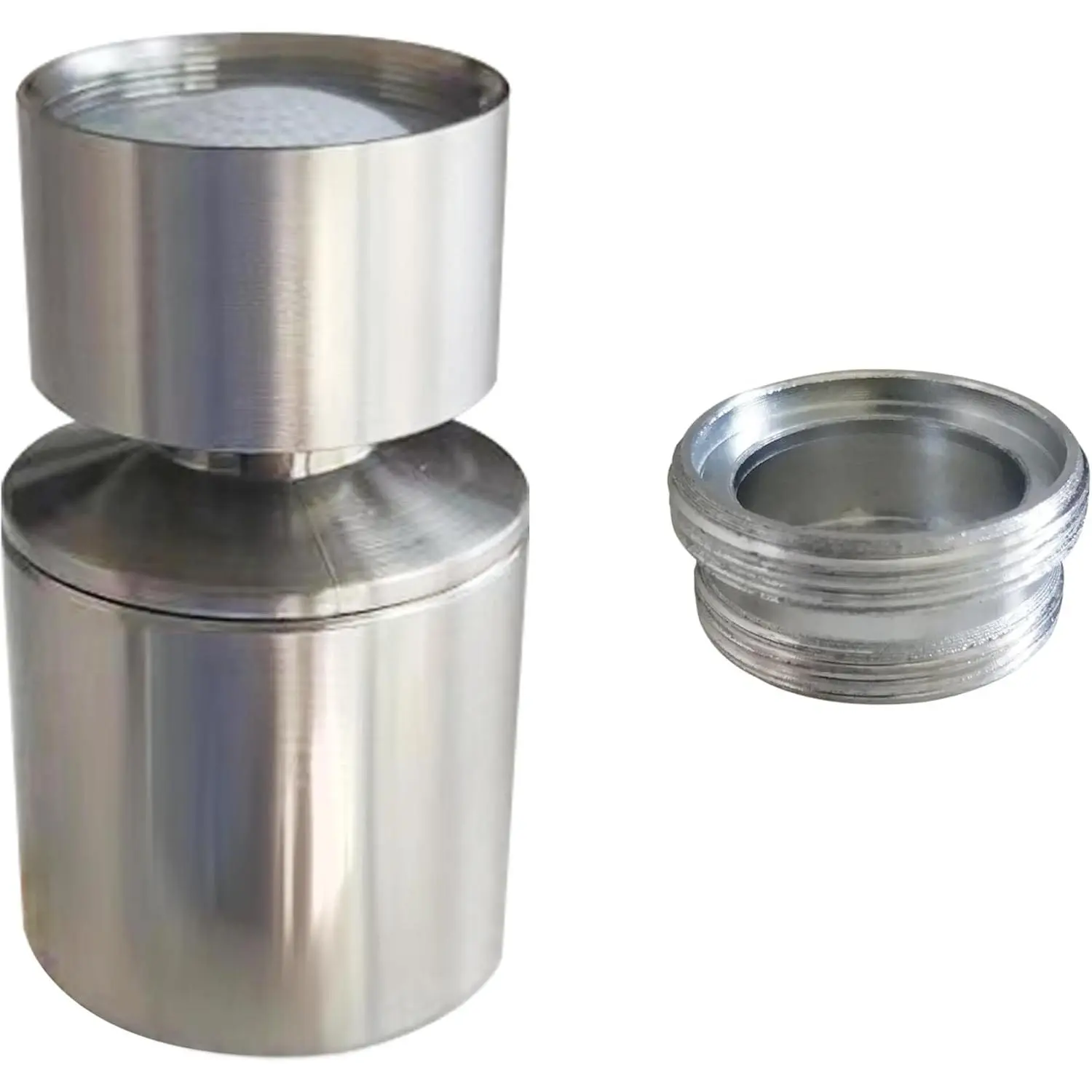 Brushed Nickel Rotate Sink Faucet Aerator.kitchen,bathroom faucet nozzle aerator,faucet extender, 360  swivel  flow sprayer for sink tap .