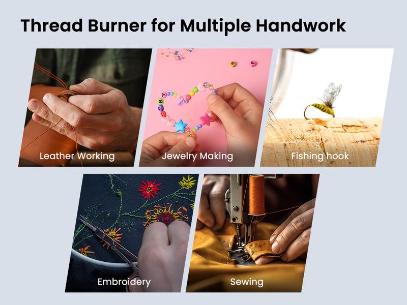 Rechargeable Thread Burner for Jewelry Making - Cordless Thread Zapper & Cautery Pen for Beading, Bracelet Making, Leather Craft, Sewing & Stringing Projects (Replacement Tip Not Included), Gift Idea