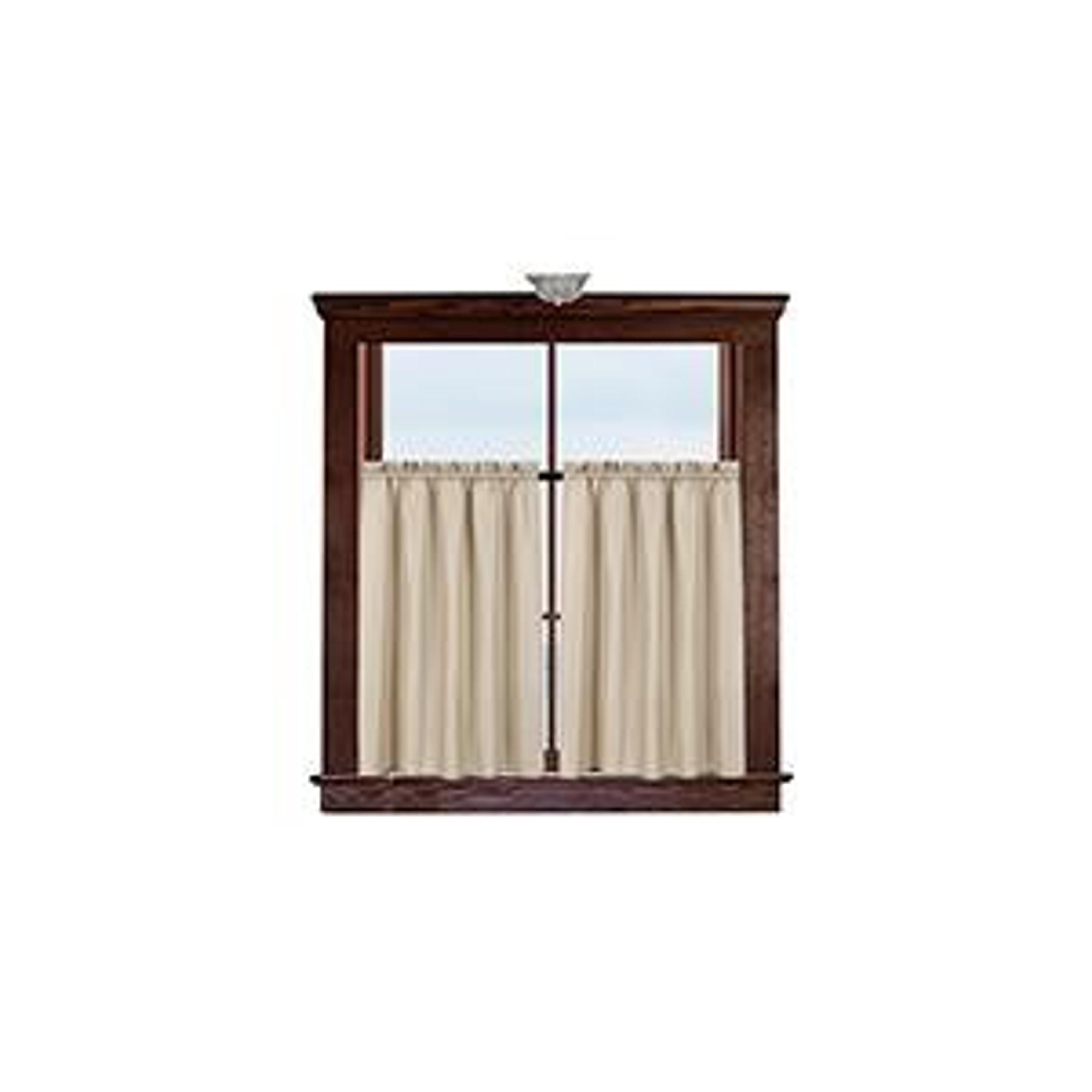 Waffle Weave Textured Bathroom Window Curtains Water Repellent Window Covering Half Window Curtains Kitchen Tiers 24 inch Length, Turquoise, Set of 2