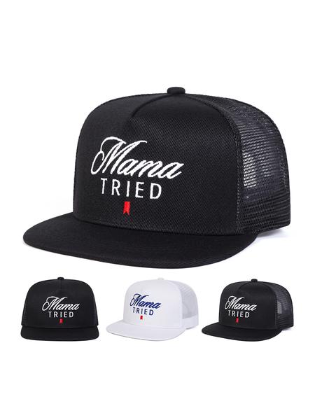 Unisex Mhc Mama Tried Ultra Trucker Hat, Quality Caps, Breathable & Adjustable Fit, Unique Graphic Design, Perfect for Outdoor Adventures & Casual Wear