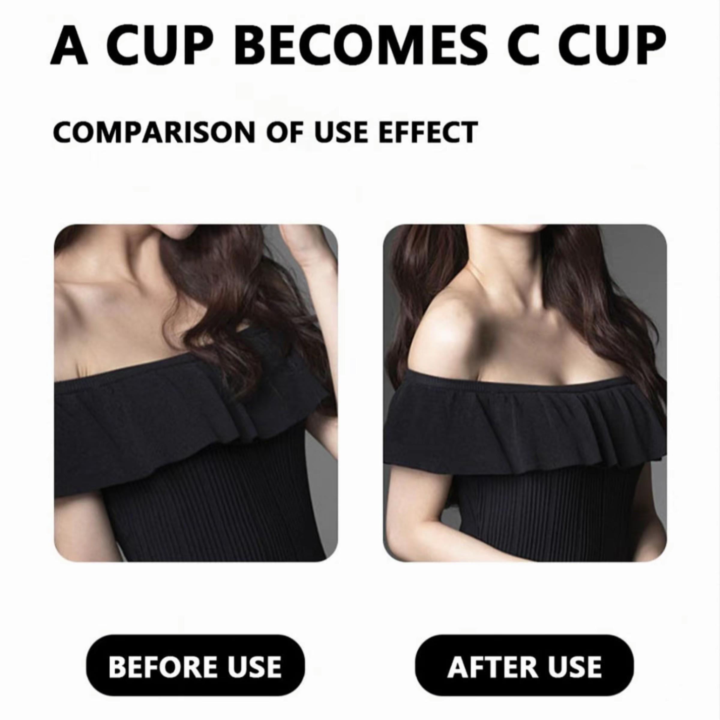 2 Pairs Front Buckle Push Up Invisible Adhesive Bra, Strong Adhesive Anti Slip Gathering Bust Lifter Strapless Nipple Covers Black & Nude For Wedding Party Evening Dress Daily Outfit Front Pushup Non Slip Bra