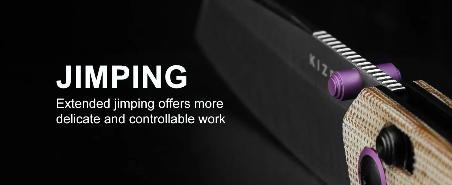 Kizer Madrac Nitro-V Blade V3693A1/ V3693A2, Portable Folding Camping Knife, Micarta Handle, EDC Multi-Function Tool Knife, Fruit Knife, Convenient Pocket Knife with Clutch Lock, Men's Gift, Christmas Gift