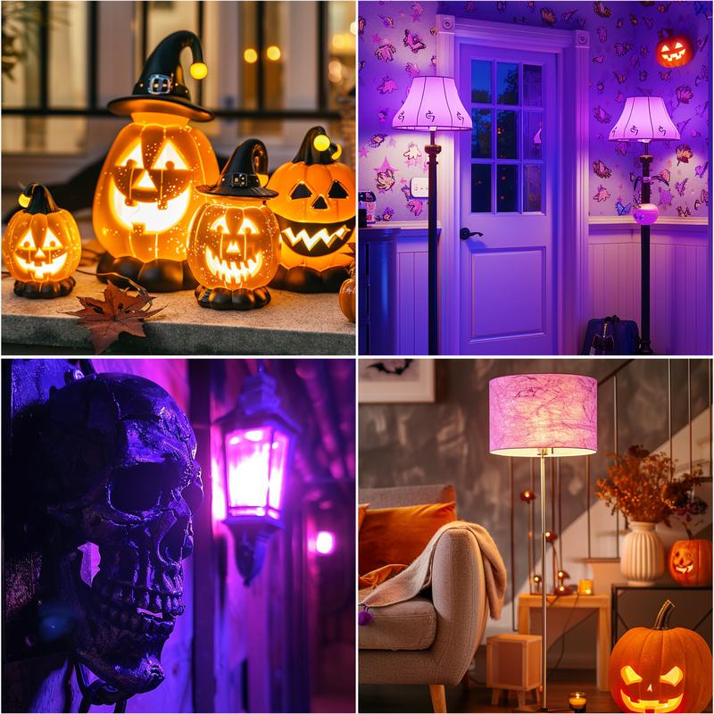 DAYBETTER Smart Light Bulbs, Smart Bulb That Work with Alexa & Google Home, LED Light Bulbs Color Changing, 64 Preset Scenes, Music Sync, A19 E26  RGBCW WiFi  Light Bulbs 9W, 800LM, 2Pack, for Halloween，Christmas