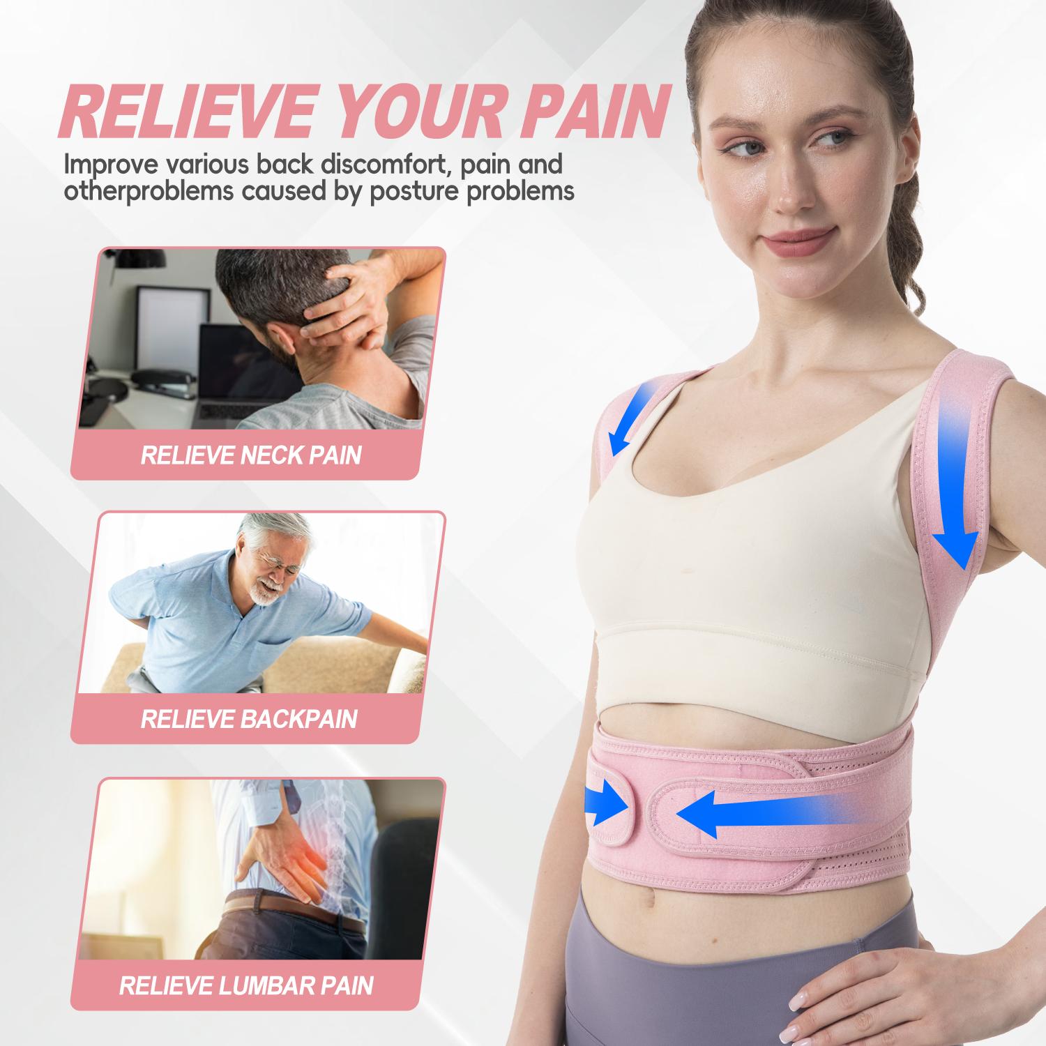 IYDoaMea Posture Corrector For Men And Women - ( Order A Size Up ) - Back Brace For Lumbar Support And Upright, Breathable Back Straightener Back Corrector Posture Improve And Neck, Back Slim Fit Posture Support Tank Top Outdoorfun IYDoaMea Posture Corrector For Men And Women - ( Order A Size Up ) - Back Brace For Lumbar Support And Upright, Breathable Back Straightener Back Corrector Posture Improve And Neck, Back Slim Fit Posture Support Tank Top Outdoorfun