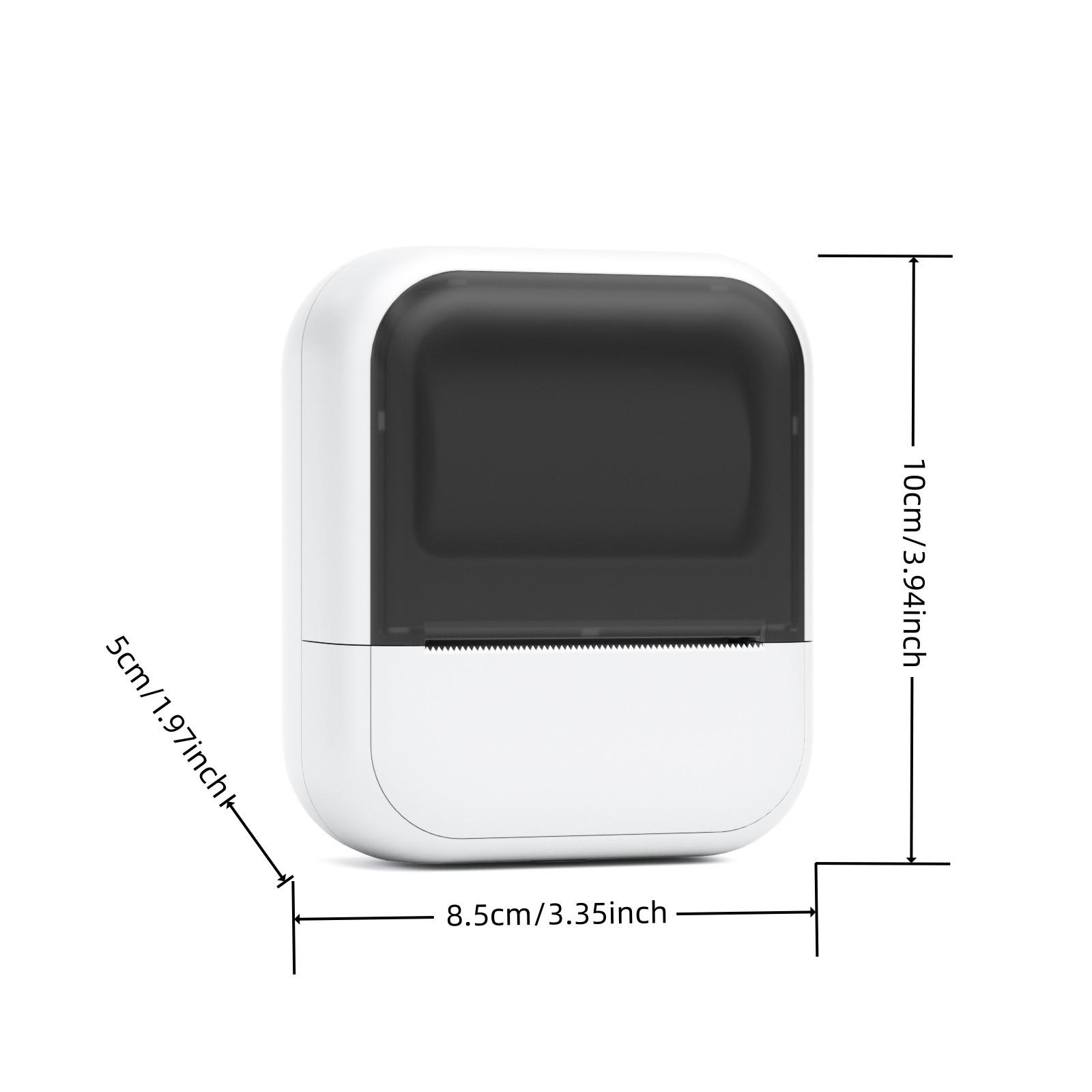 Portable Inkless Thermal Label Printer, Bluetooth-compatible Mini Label Maker for Small Business, Price Tags & Home Organization, Tattoo Design Printing