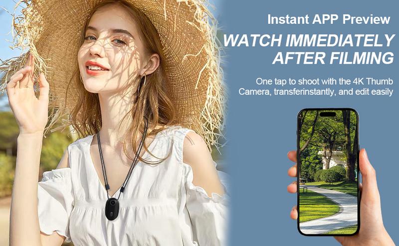 NUISK 128GB 4K Thumb Action Camera, Thumb POV Portable Body Cam, Tiny Size, Hands Free, Mount Anywhere Magnetic Sport DV, Bike Cycling, Pet, Vlogging Card Water Proof NUISK 128GB 4K Thumb Action Camera, Thumb POV Portable Body Cam, Tiny Size, Hands Free, Mount Anywhere Magnetic Sport DV, Bike Cycling, Pet, Vlogging Card Water Proof