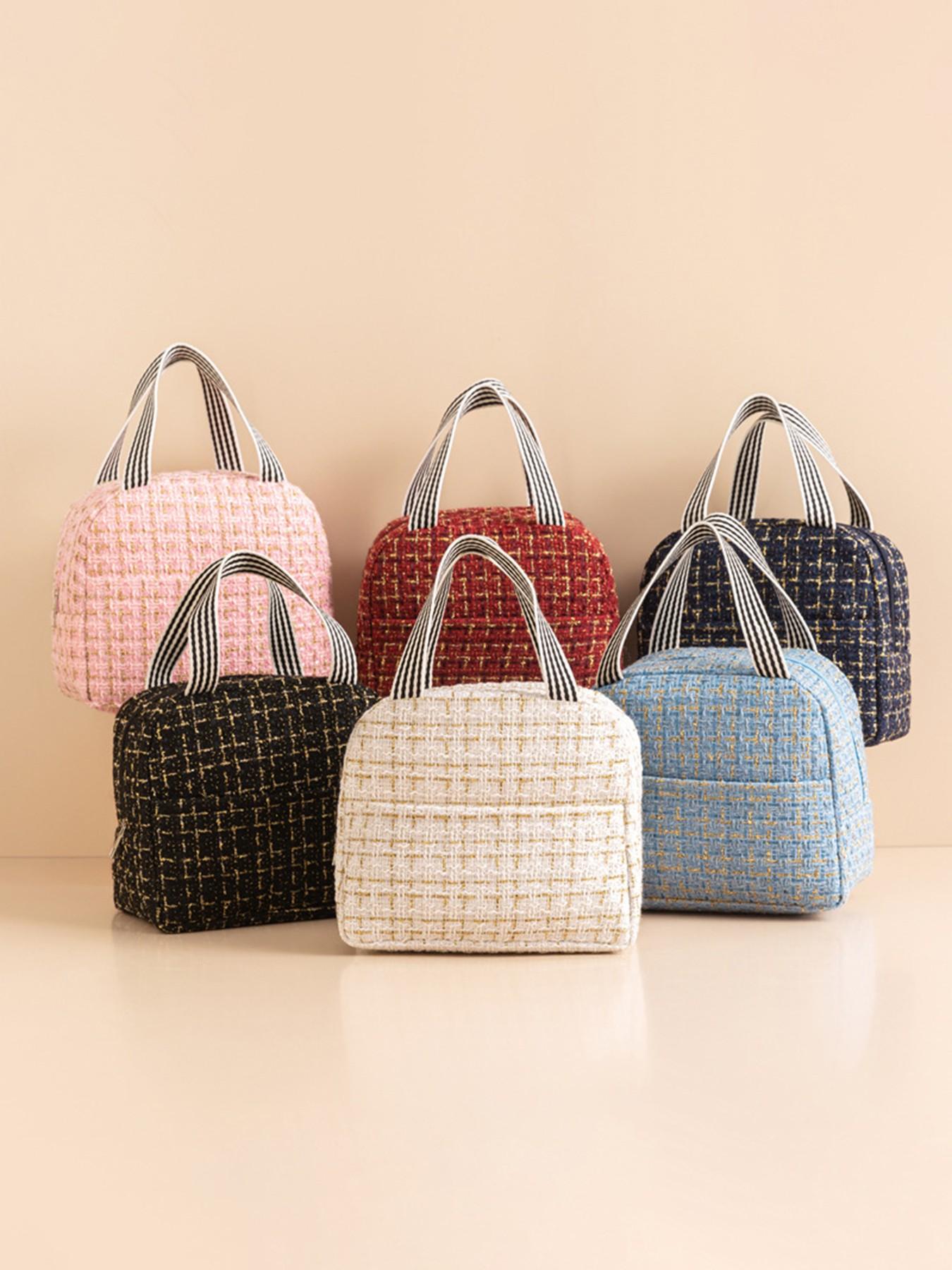 Large Capacity Insulated Lunch Bag, Thickened Food Container Bag, Commuter Bento Box, Picnic Bag, Thermal Meal Pouch